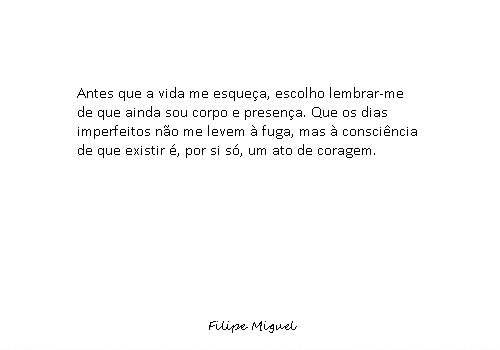 Decidi que o tempo não é apenas&nbsp;amanhã